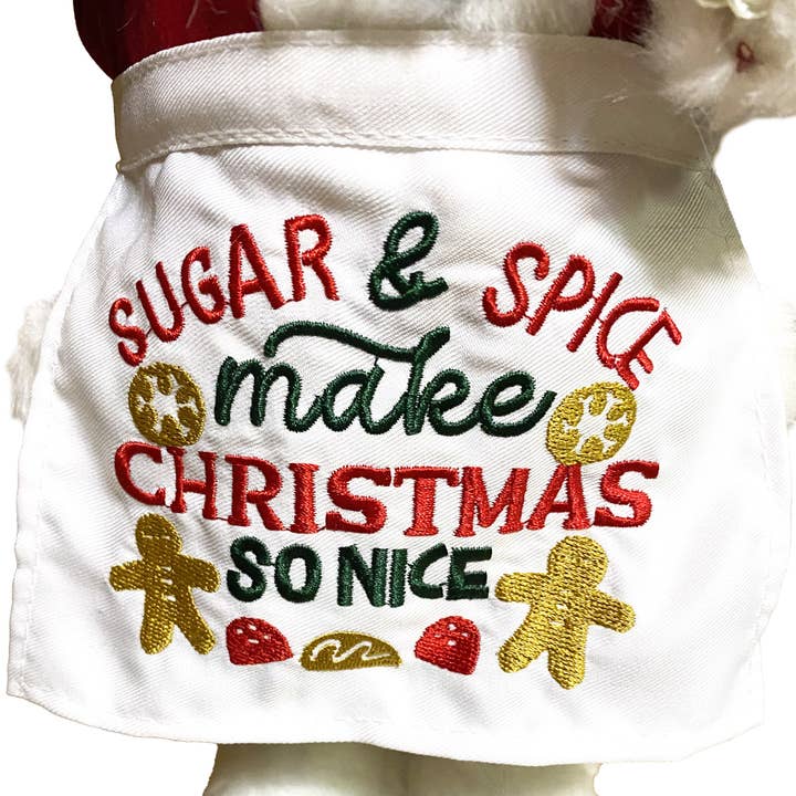 Santa’s Workshop Inc. - Vente Décoration de Noël - Père Noël Sugar & Spice, 15 pouces4