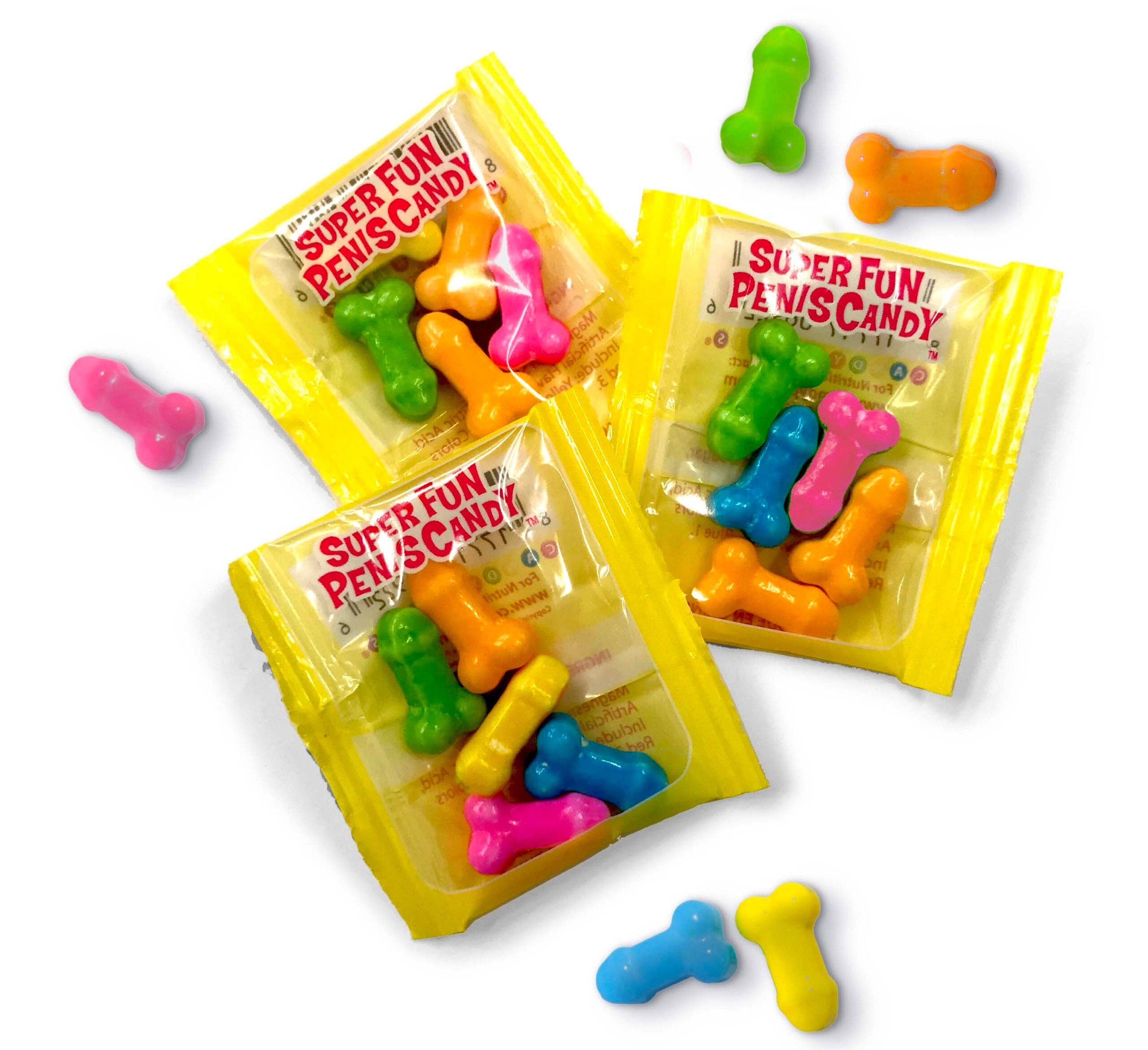 Little Genie Productions - Wholesale Hard Candy - Super Fun Penis Candy- Bag of 251