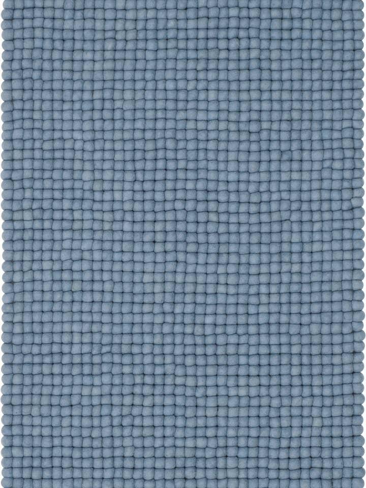 Tapis rectangulaire en boules de feutre Mia 100% laine pour la vente par myfelt