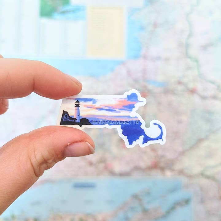 Massachusetts State Sticker for engroshandel hos MADE BY DEE MARIE LLC