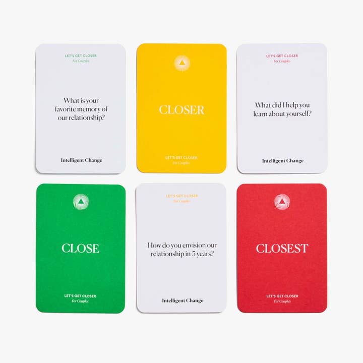 Intelligent Change - Wholesale Card Game - Get Closer Couples Edition - Relationship Question Card Game