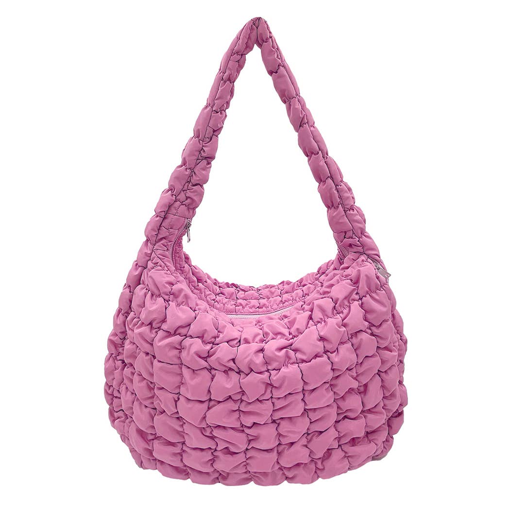 Fashion City - Wholesale Shoulder Bag - Women's - Stylish Lightweight Puffer Shoulder Large Bag3