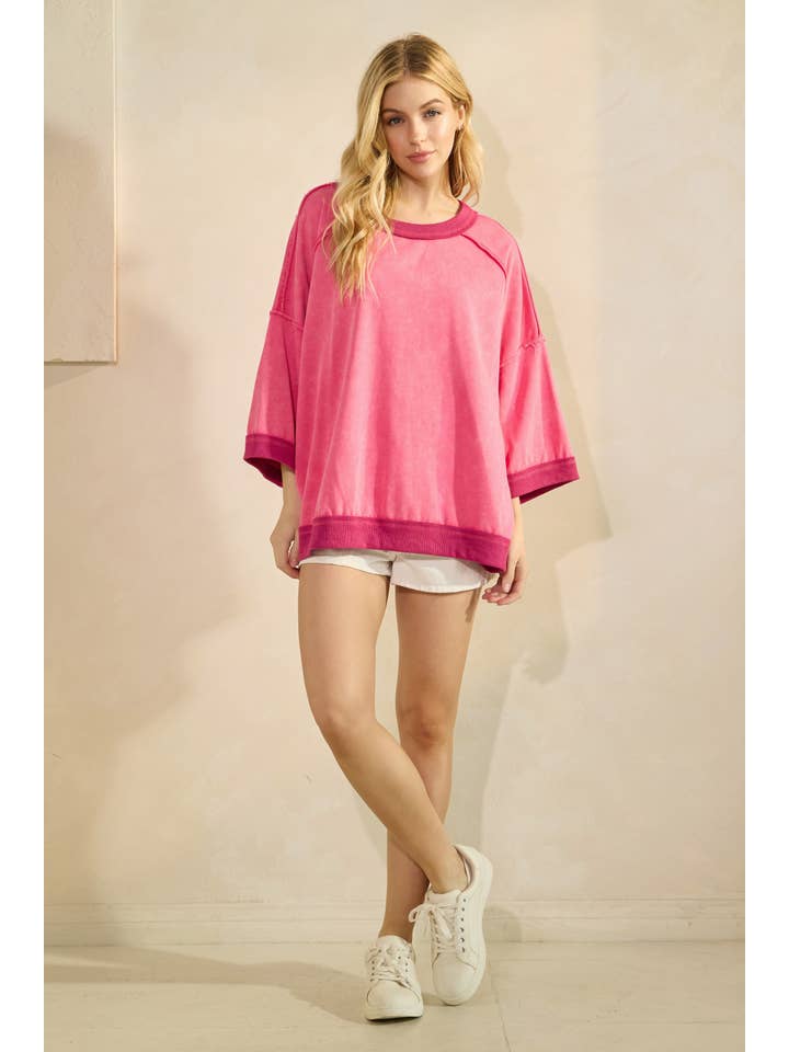 Sewn and Seen - Wholesale Top - Maternity - Mineral-Washed Oversized French Terry Top18