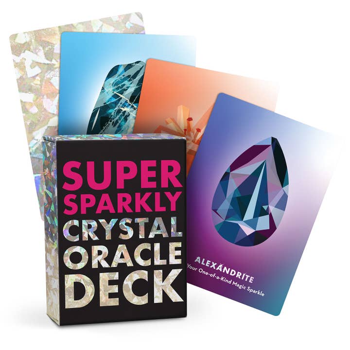 Knock Knock - Wholesale Tarot Cards - Super-Sparkly Crystal Oracle Deck