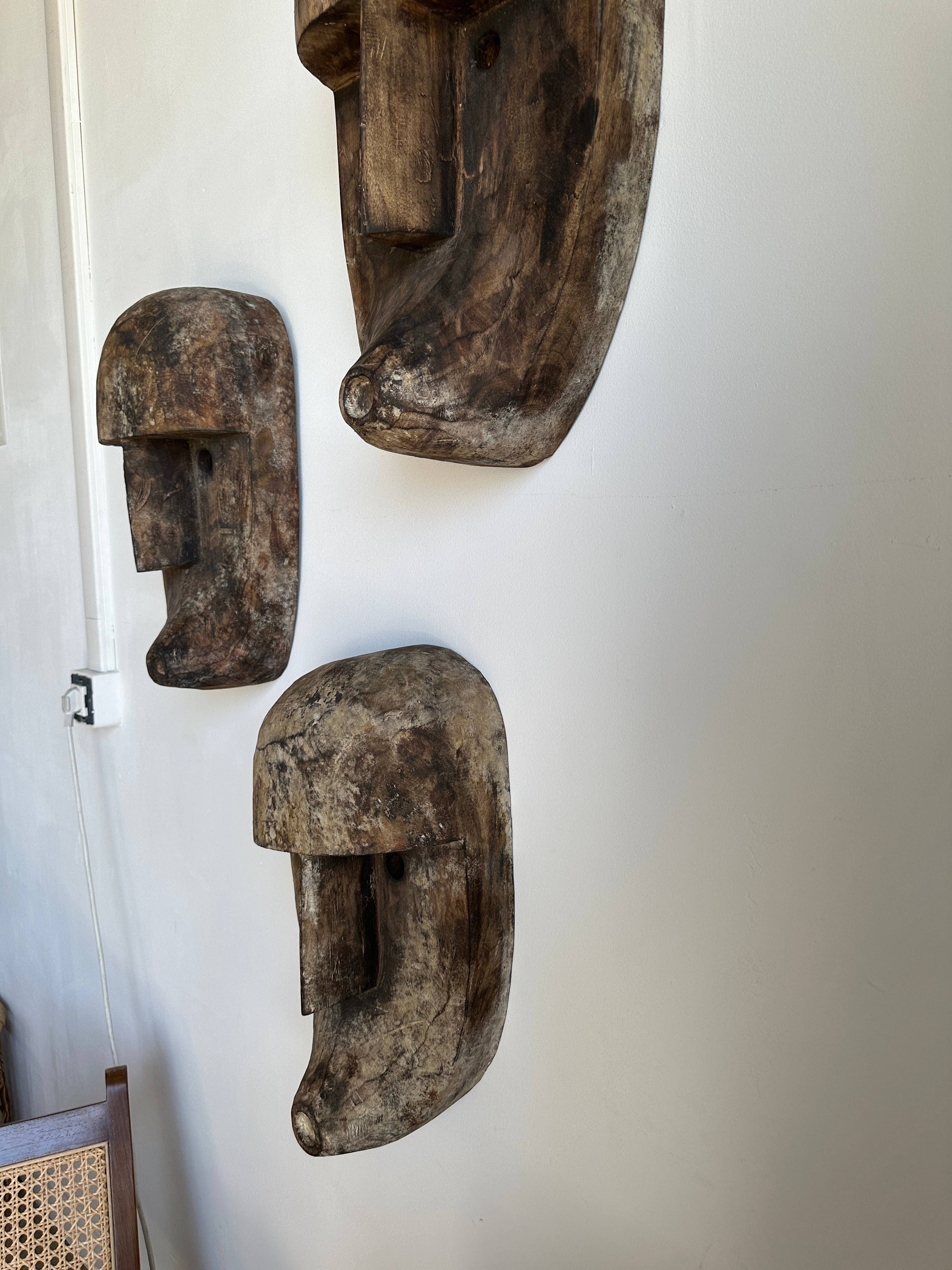 Office Objets – wholesale Skulptur – Stor Timor-mask i patinerat trä, höjd ca 50 cm (3 stycken)47