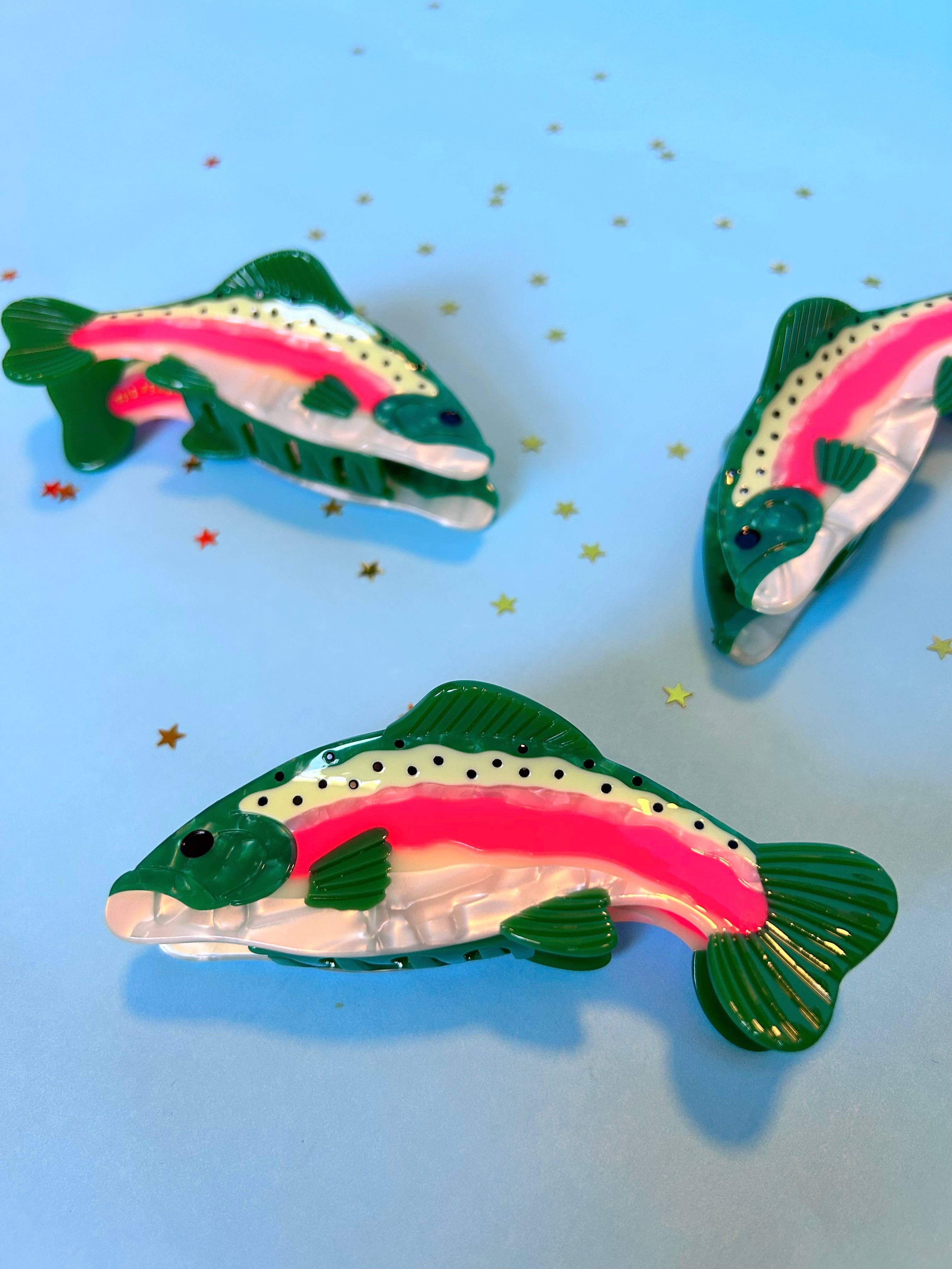 The Peach Fuzz - Wholesale Hair Accessories Set - Women's - Rainbow Trout Hair Claw7