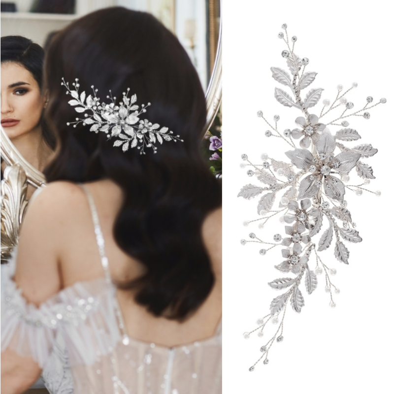 Athena Bridal Jewellery - Wholesale Fashion Headband - Women's - ATHENA COLLECTION - EXQUISITE CRYSTAL HEADPIECE - HC289 SILV4