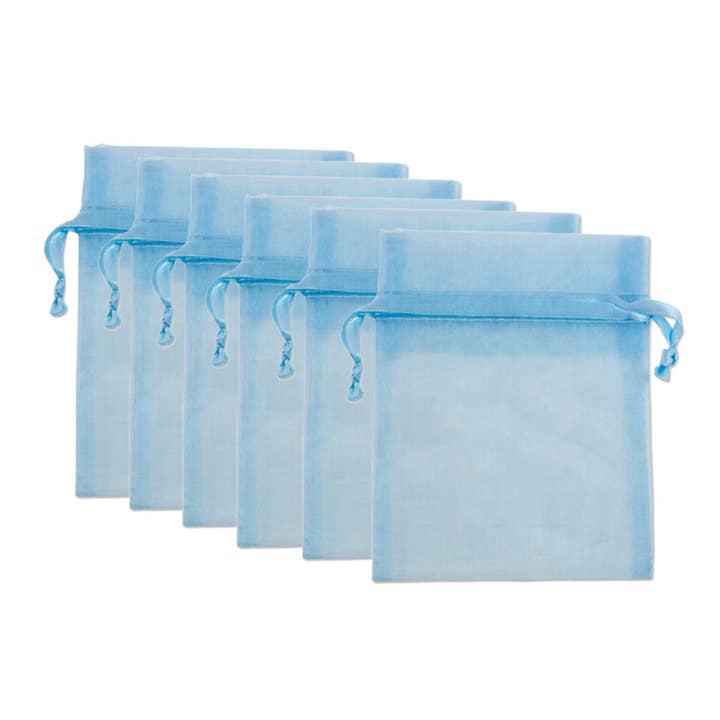 Angels Craft - Wholesale Gift Bag - Organza Fabric Bag, Approx, 6-ct 4x6in (6 colors available)5
