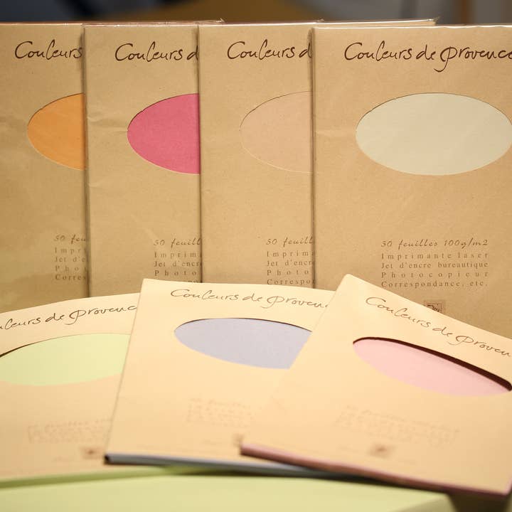 A4 100 g card stock ream Couleurs de Provence for wholesale by Maki Nature