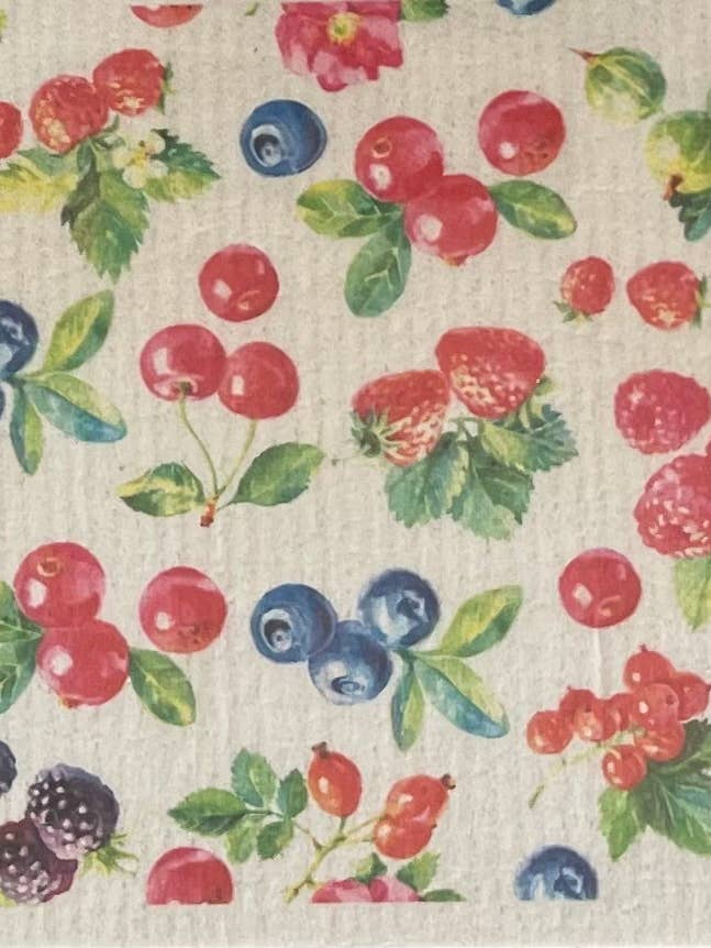 Blandet Frugt svensk karklud for engroshandel hos Kit Carson Accessories