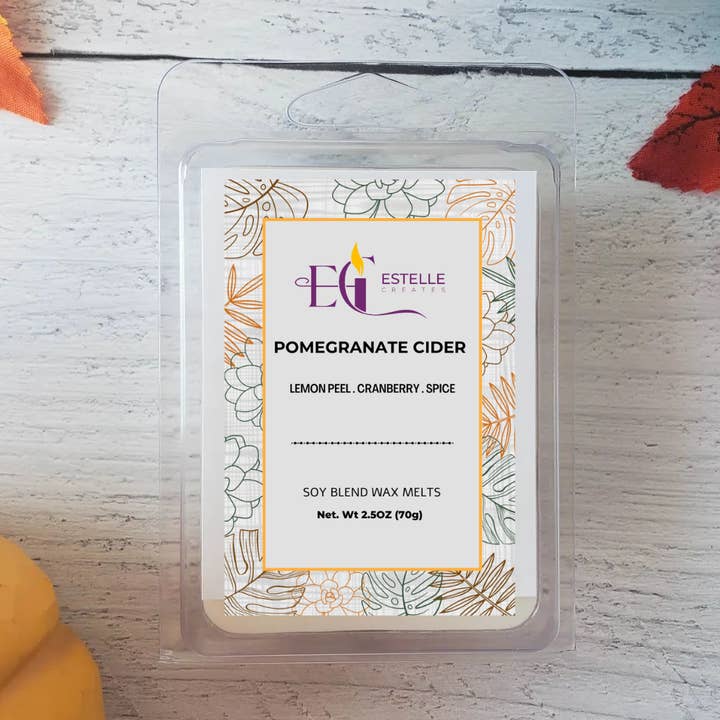 Fonte de cire de cidre de grenade pour la vente par Estelle Creates