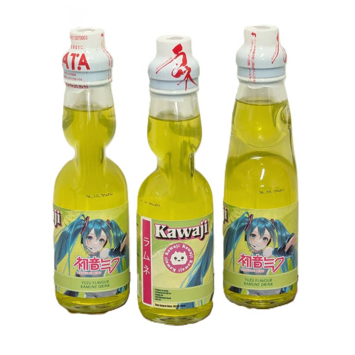 Hatsune Miku Yuzu Smak Ramune - Begränsad Upplaga 200ml för wholesale av Kawaji