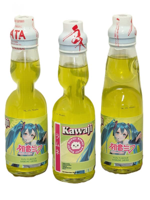 Hatsune Miku Yuzu Smak Ramune - Begränsad Upplaga 200ml för wholesale av Kawaji
