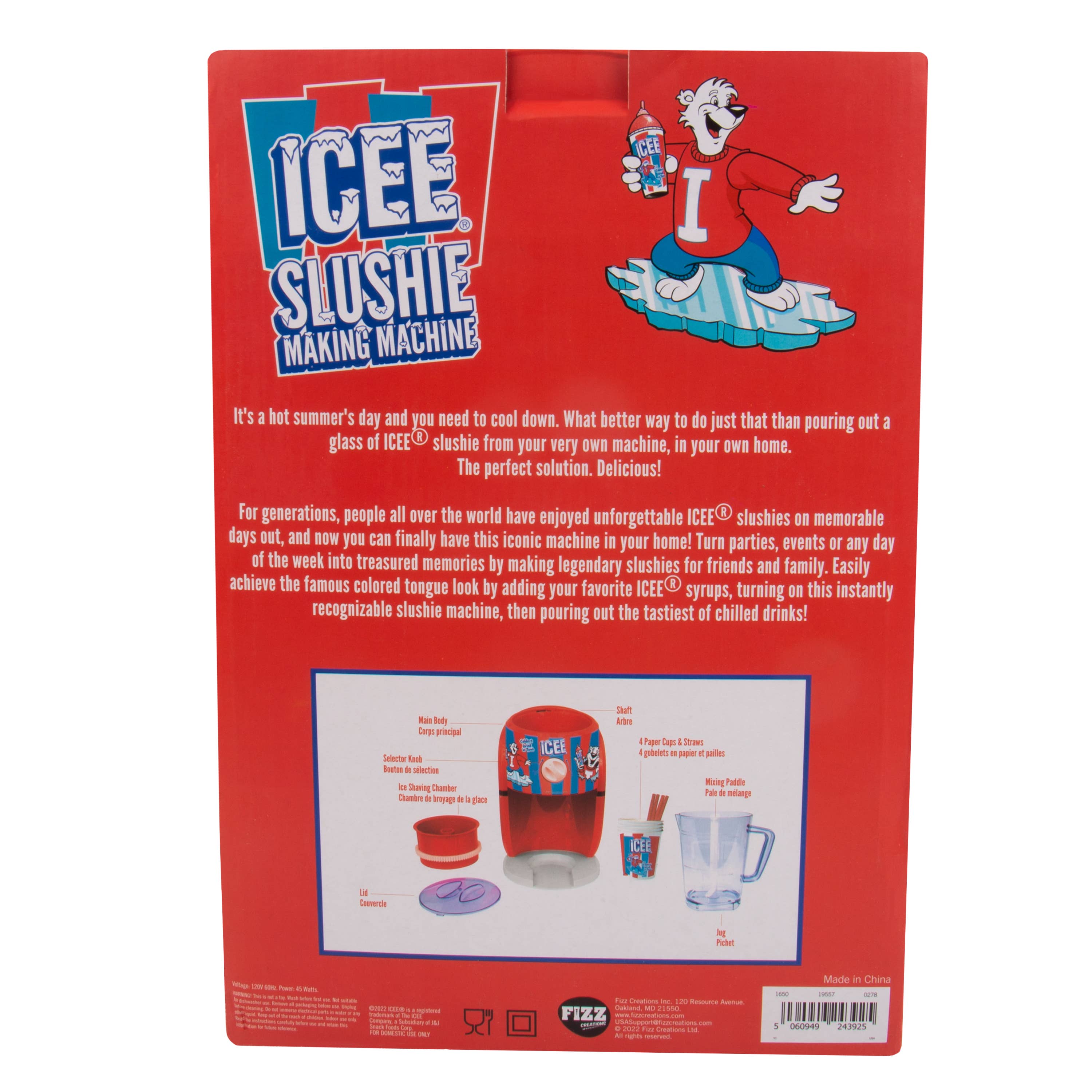 Fizz Creations Inc - Vente Appareils électroménagers - Petite machine à slushie ICEE10