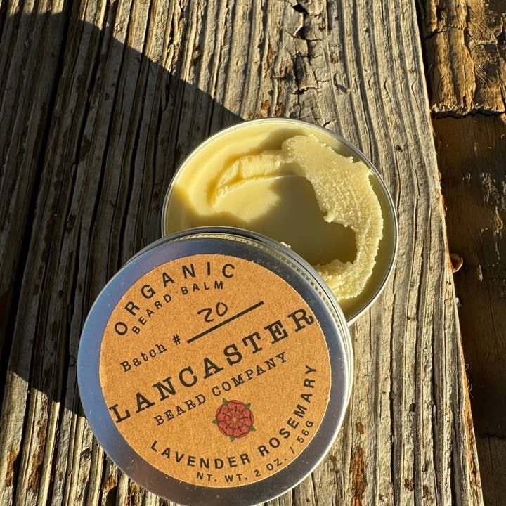 Lancaster Beard Company - Wholesale Beard Styling Product - Lavender Rosemary Organic Beard Balm