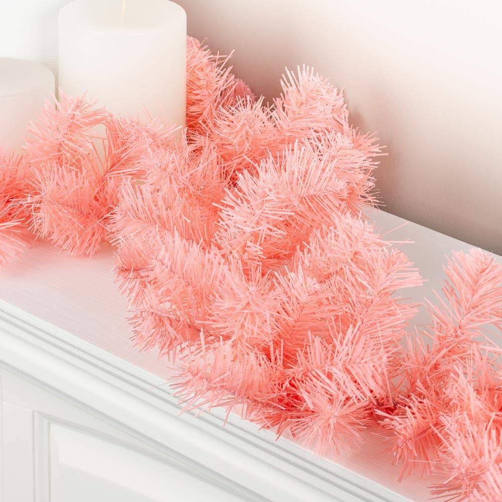 Factory Direct Craft – wholesale Bunting/garland – 6' Pink Pine Garland for Every Celebration 4
