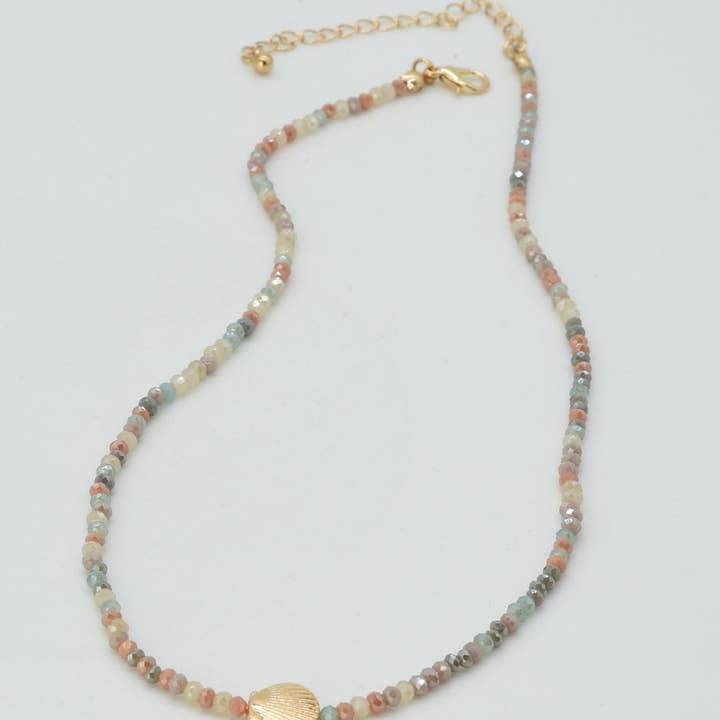 MiMi Wholesale - Wholesale Pendant/Charm Necklace - CN4372 Beaded Shell Pendant Necklace6