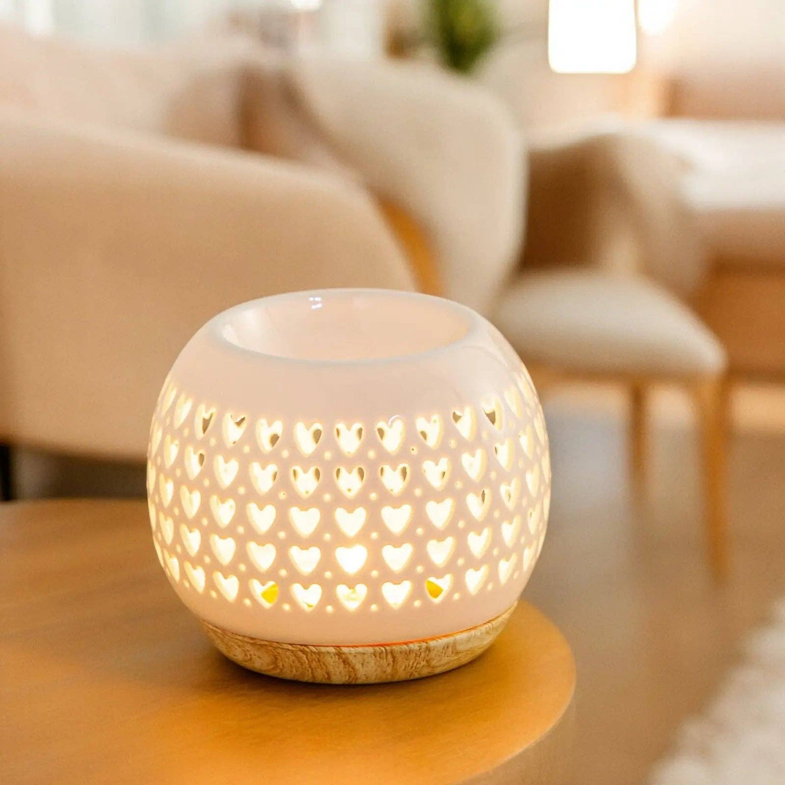 CocoBen's - Wholesale Fragrance Warmer - Scented oil burner - Heart3