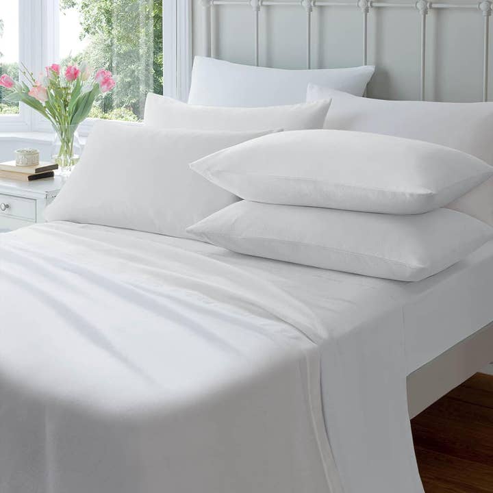 LOOMWORKS LTD – wholesale Fitted sheets – Flannelette Fitted Sheets Super Soft Brushed Cotton Bed Sheet Hypoallergenic