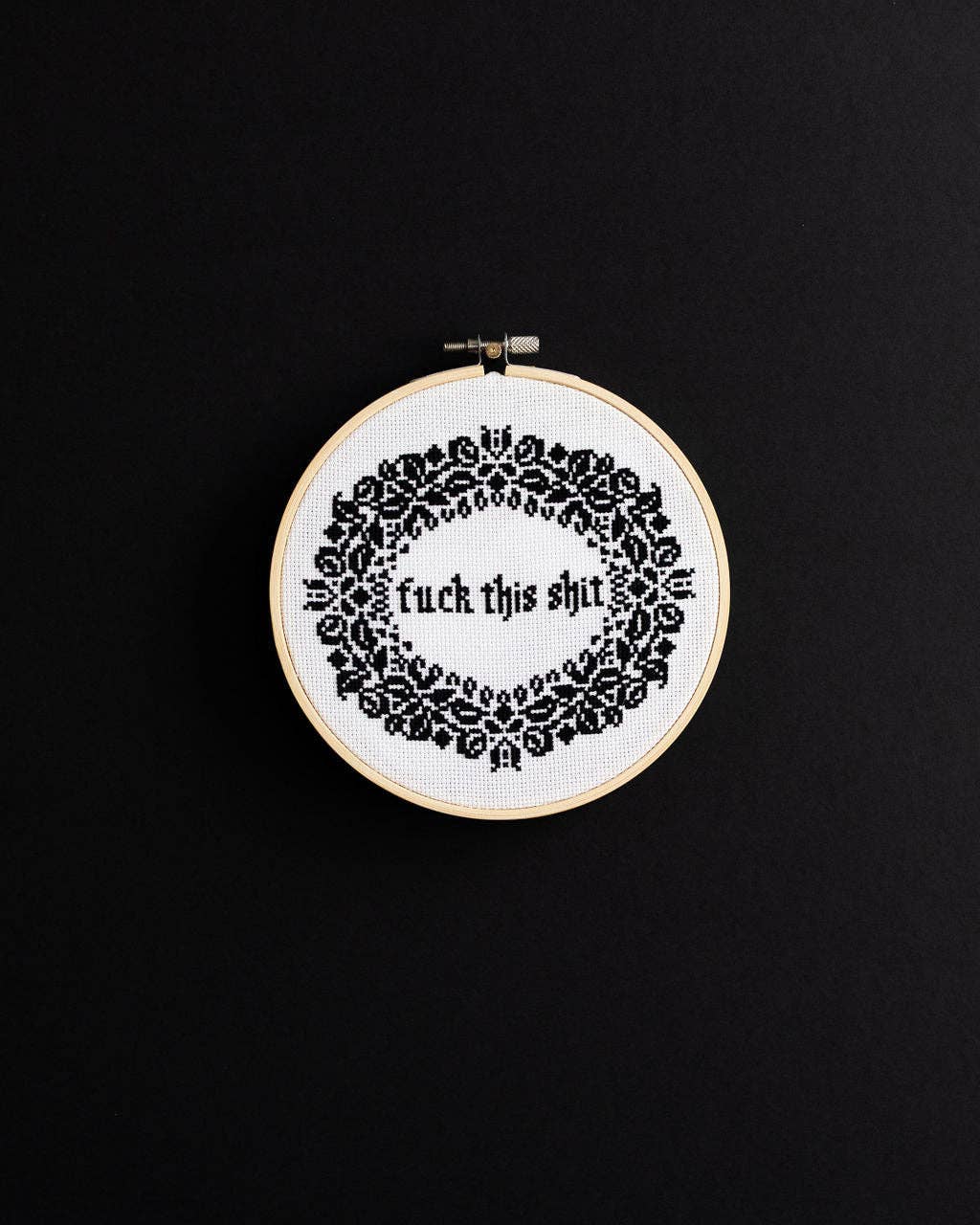 Innocent Bones – wholesale Craft sewing kit – 'Fuck This Shit' Cross Stitch Kit3