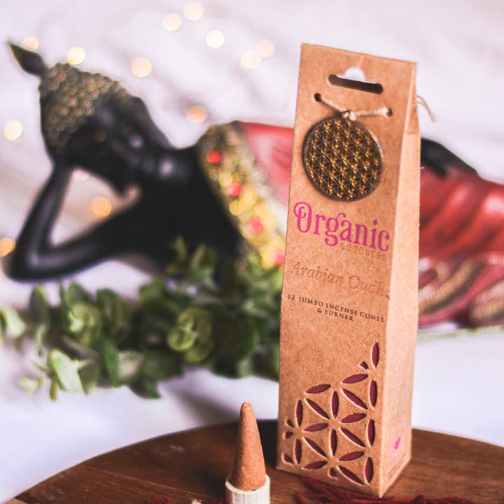 R. Expo/Song of India - Wholesale Incense - Organic Goodness Incense Cones - Arabian Oudh