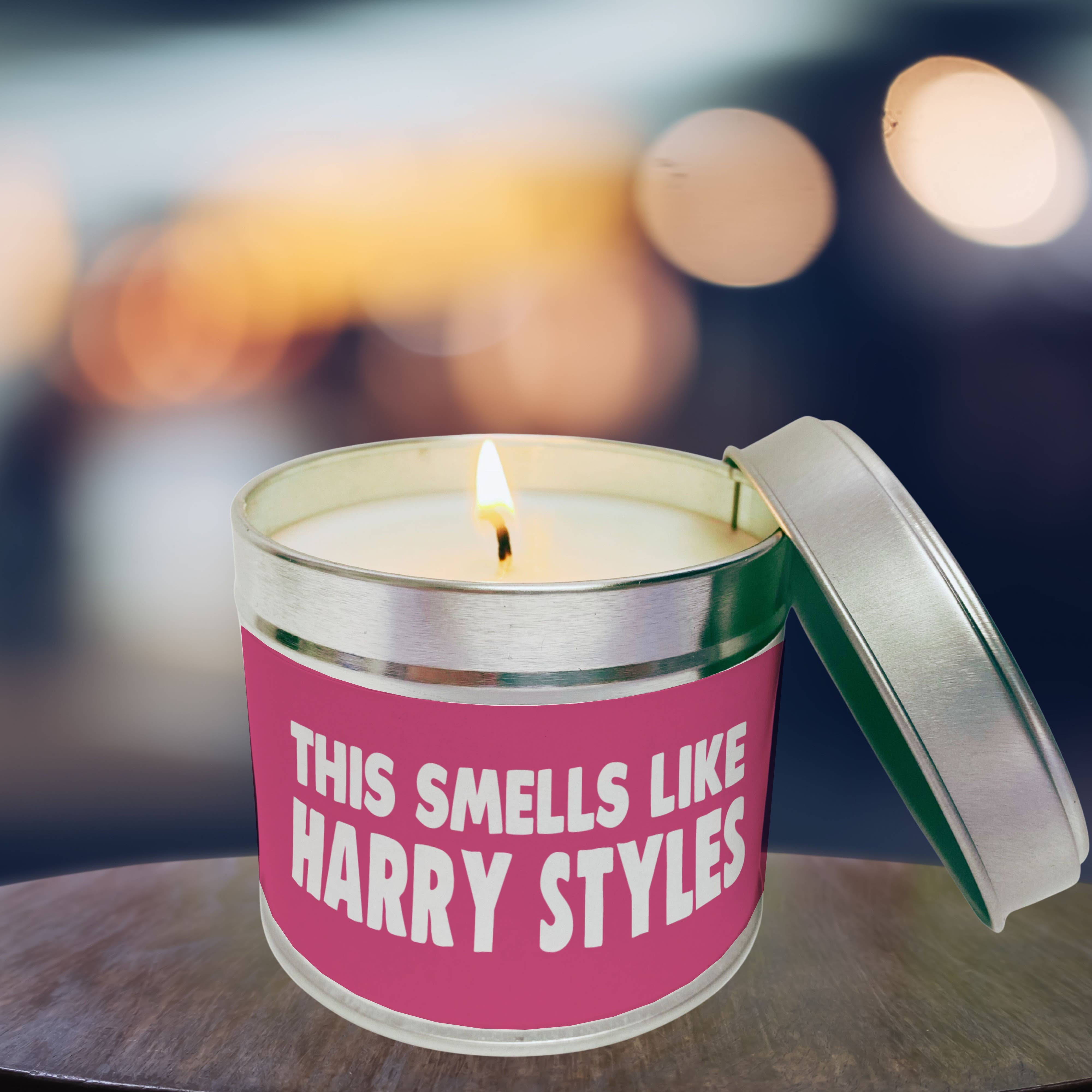 Cheeky Chops Cards & Wanky Candles - Wholesale Travel Candles - Harry Styles Candle Tin Candle smells of Harry Styles6