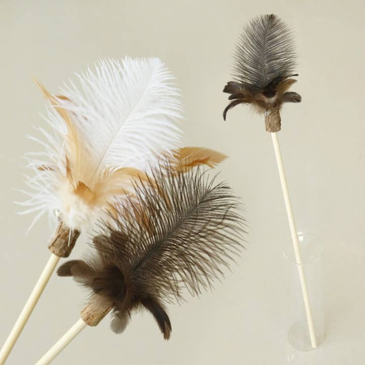 Moo - Interaktiv Fjäderstav Kattleksak för wholesale av Cheerhunting