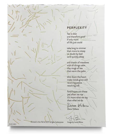 Igloo Letterpress - Wholesale Art Print - Perplexity Letterpress Print0