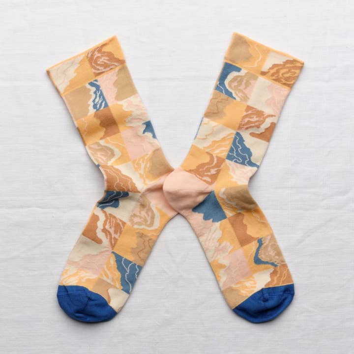 Geruite sokken met meerdere kleuren voor wholesale door Bonne Maison