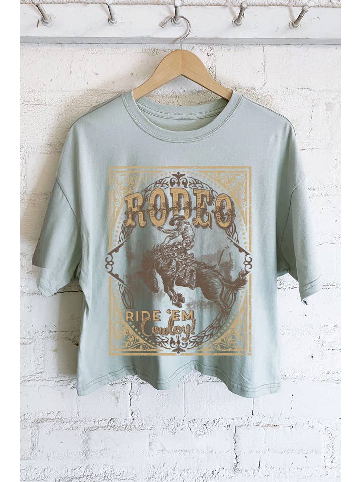 Rustee Clothing – Engroshandel T-shirt med print - Dame – HOWDY COWBOY-HÅND TRUKKET