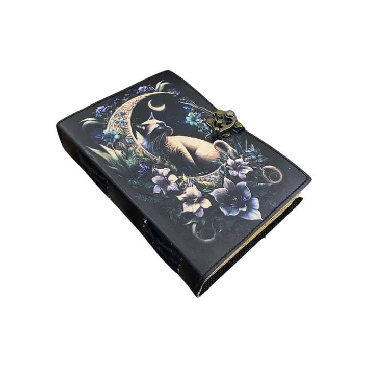Billion Brothers - Wholesale Journal/Diary - Witchcraft Cat Leather Journal Handmade Travel Notebook2