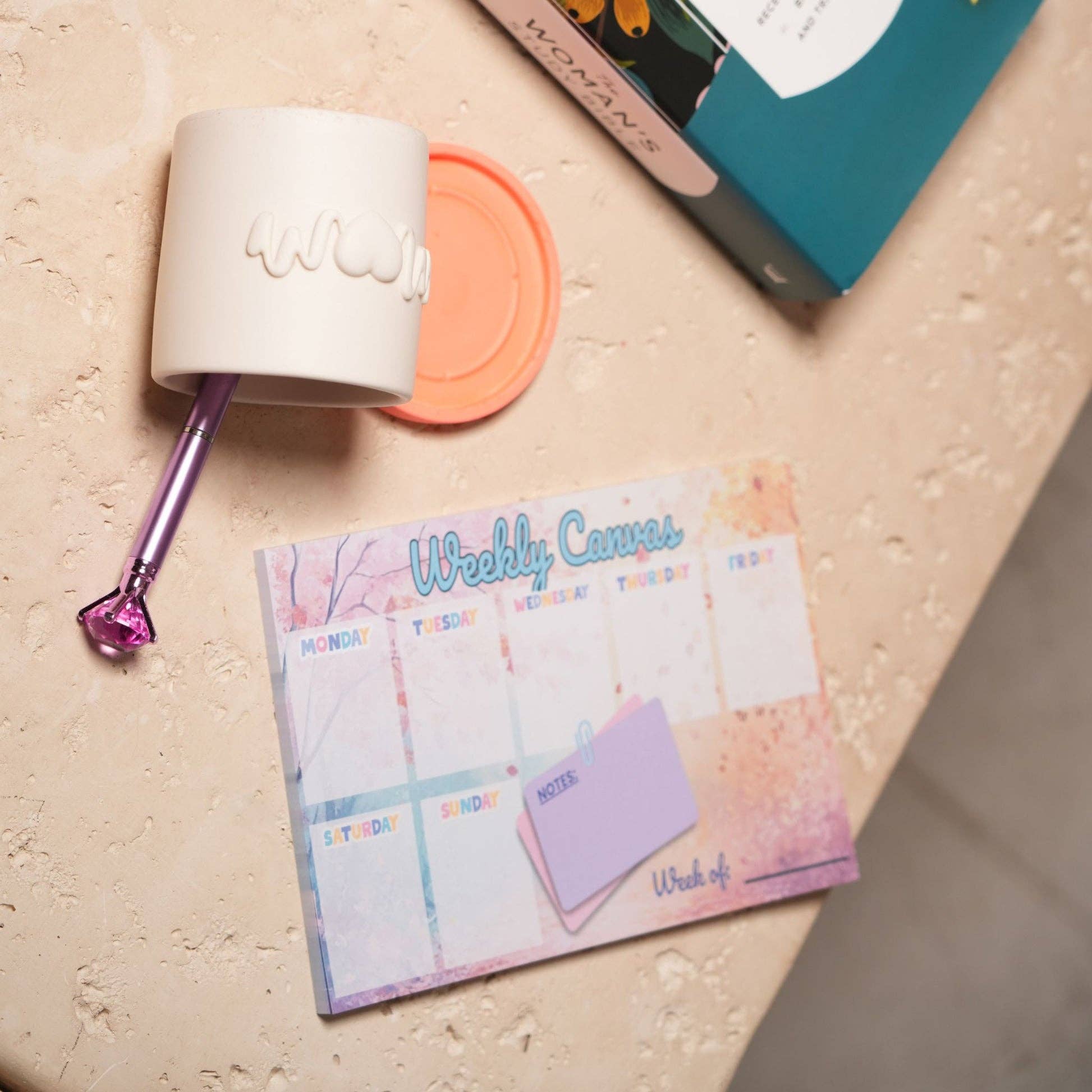 Love Laugh and Gather Together - Wholesale Planner - Weekly Canvas Planner Notepad1