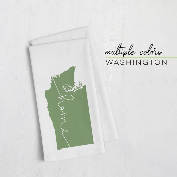 Torchon Washington State « home » | Plusieurs couleurs pour la vente par Paperfinch Design