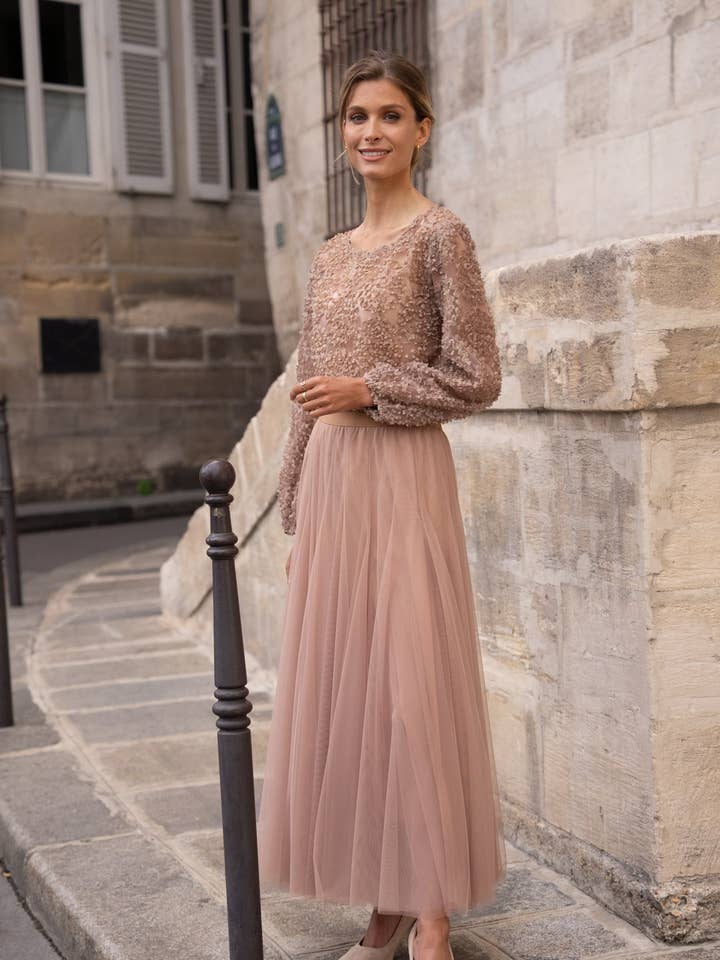 CHOKLATE PARIS (US No duties) - Wholesale Skirt - Women's - Amber tulle slim fit skirt - CK082020