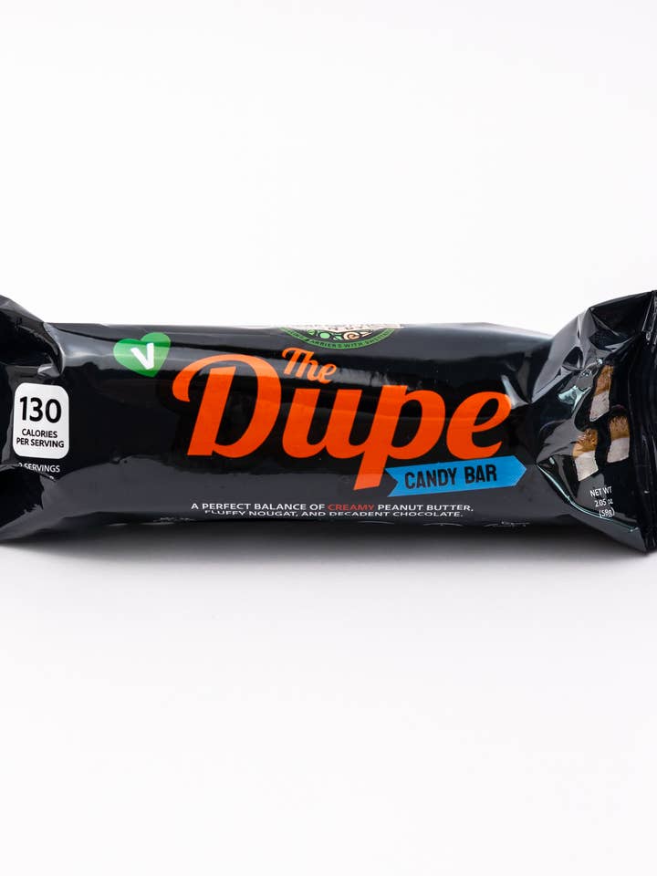 Vegan The Dupe™ Chokoladebar (Pakke med 12) for engroshandel hos Break Free Candy