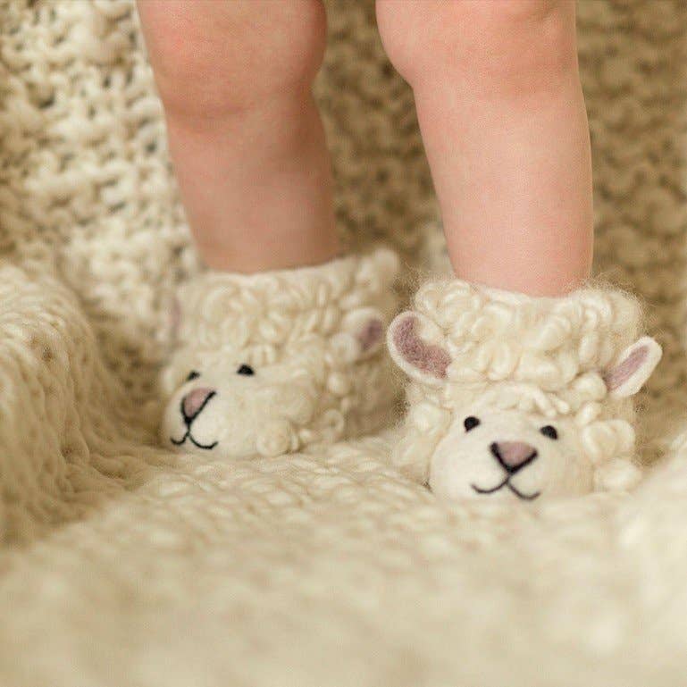 Sew Heart Felt – wholesale Slippers – Child – Shirley Sheep Children's Slippers2