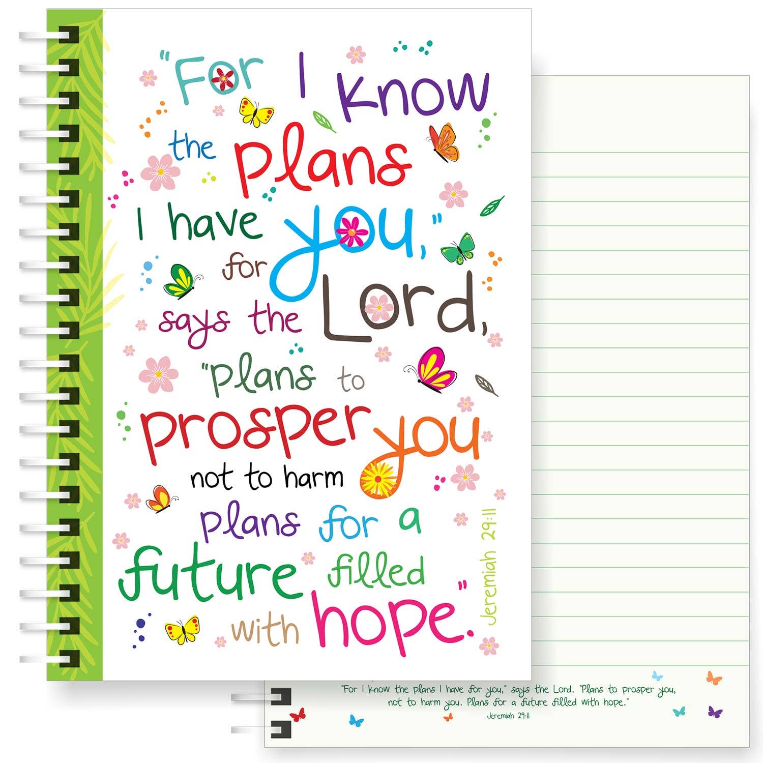 Just Cards Direct - Vendita all'ingrosso Quaderni - I know the Plans - Taccuino cristiano con copertina morbida in formato A54