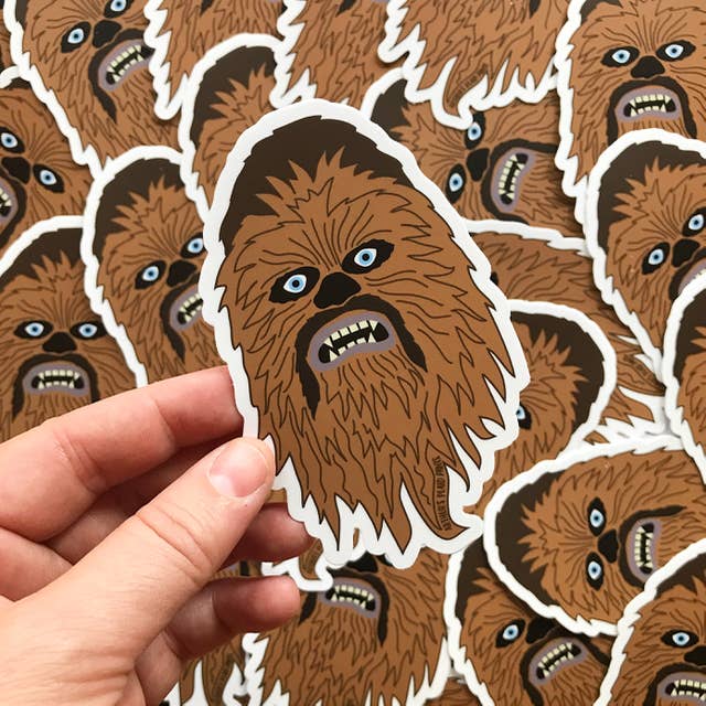 Chewbacca Sticker for wholesale by Arthur's Plaid Pants