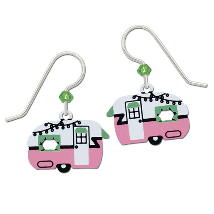 Camping-car vintage rose pour la vente par Left Hand Studios