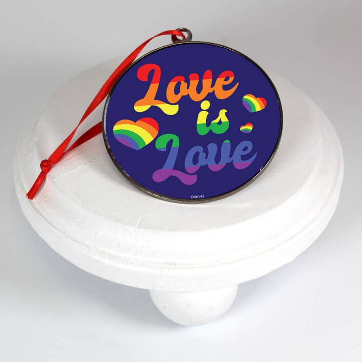 ORK142- Dome Ornament Love is Love for wholesale by Kalan