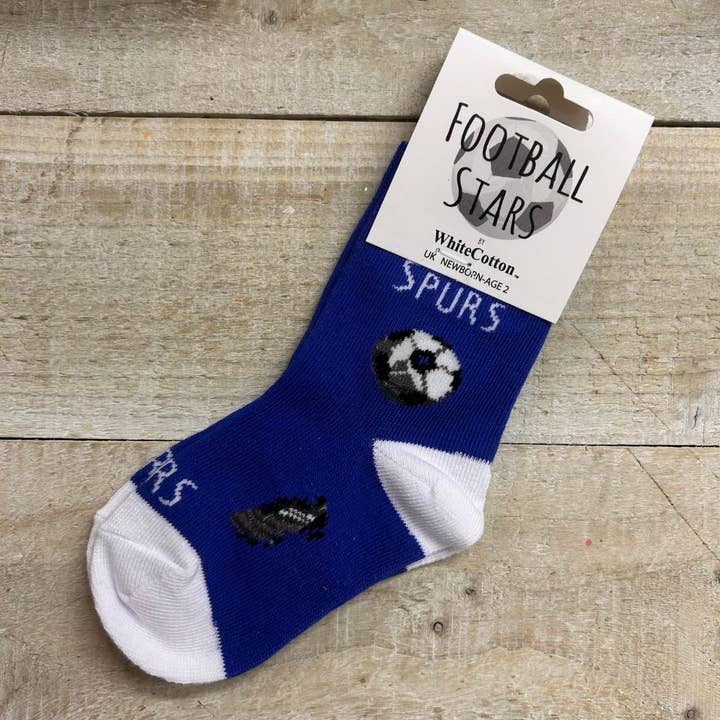 SPURS FOTBOLLSFAN BABYSTRUMPOR (S-FB1-BABY) för wholesale av White Cotton Cards