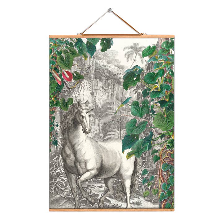 Ilustración de pergamino n.º 303/Mashup/Unicorn/Jungle para venta al por mayor de Eicie