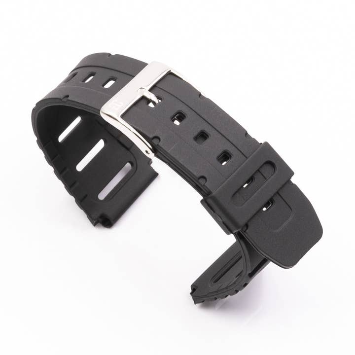 Black Flat Rubber Watch Strap (1015) for wholesale on Faire0