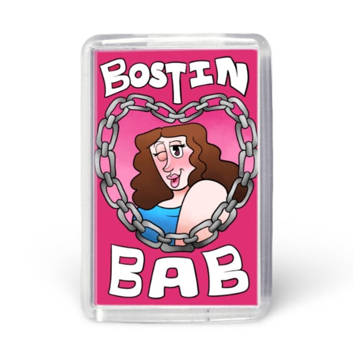 Boston Baby! Acryl koelkastmagneet voor wholesale door Black Country Cards