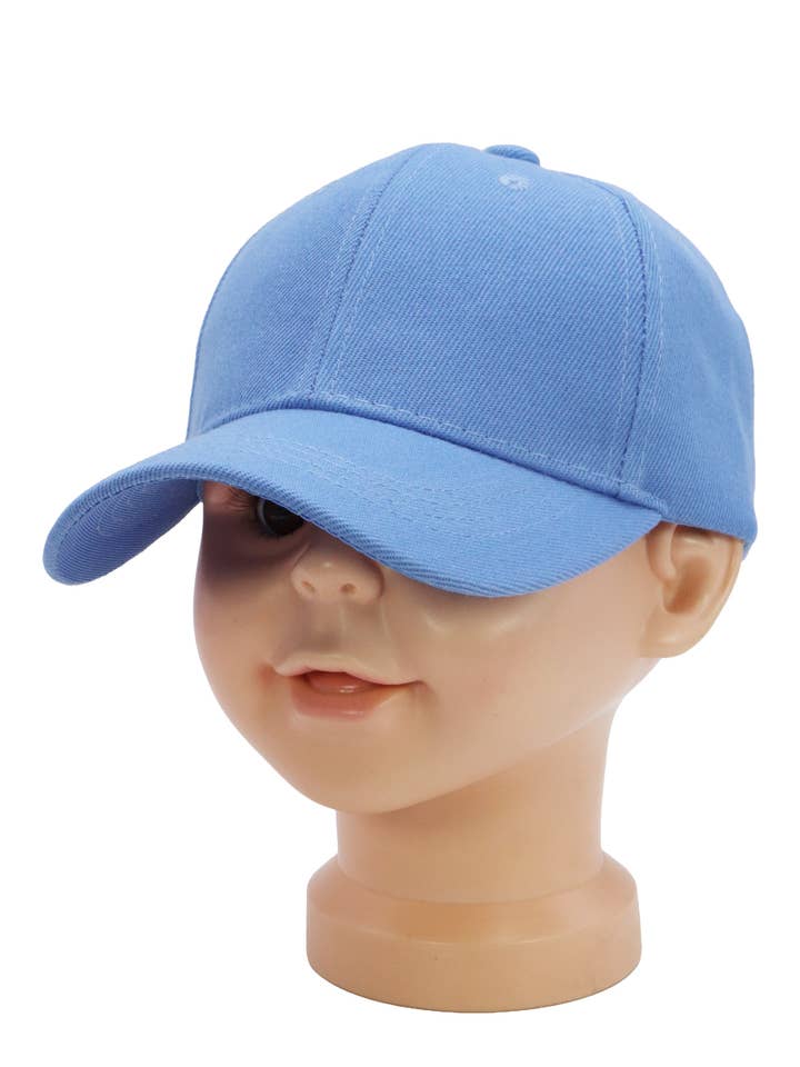 Kids Twill Acrylic Velcro Back Baseball Cap for wholesale by Cap Zone
