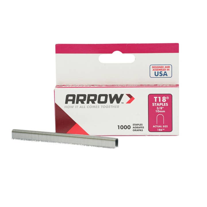 Arrow T18 Heavy Duty Wire Staples, 3/8" x 3/16", 1000ct for wholesale by Arrow Tool Group