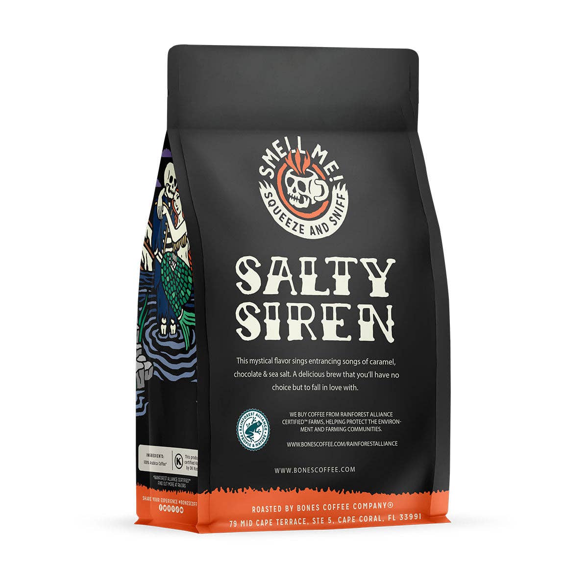 Bones Coffee Company - Wholesale Coffee Beans - Salty Siren Flavored Coffee | 12oz | Whole Bean & Ground6