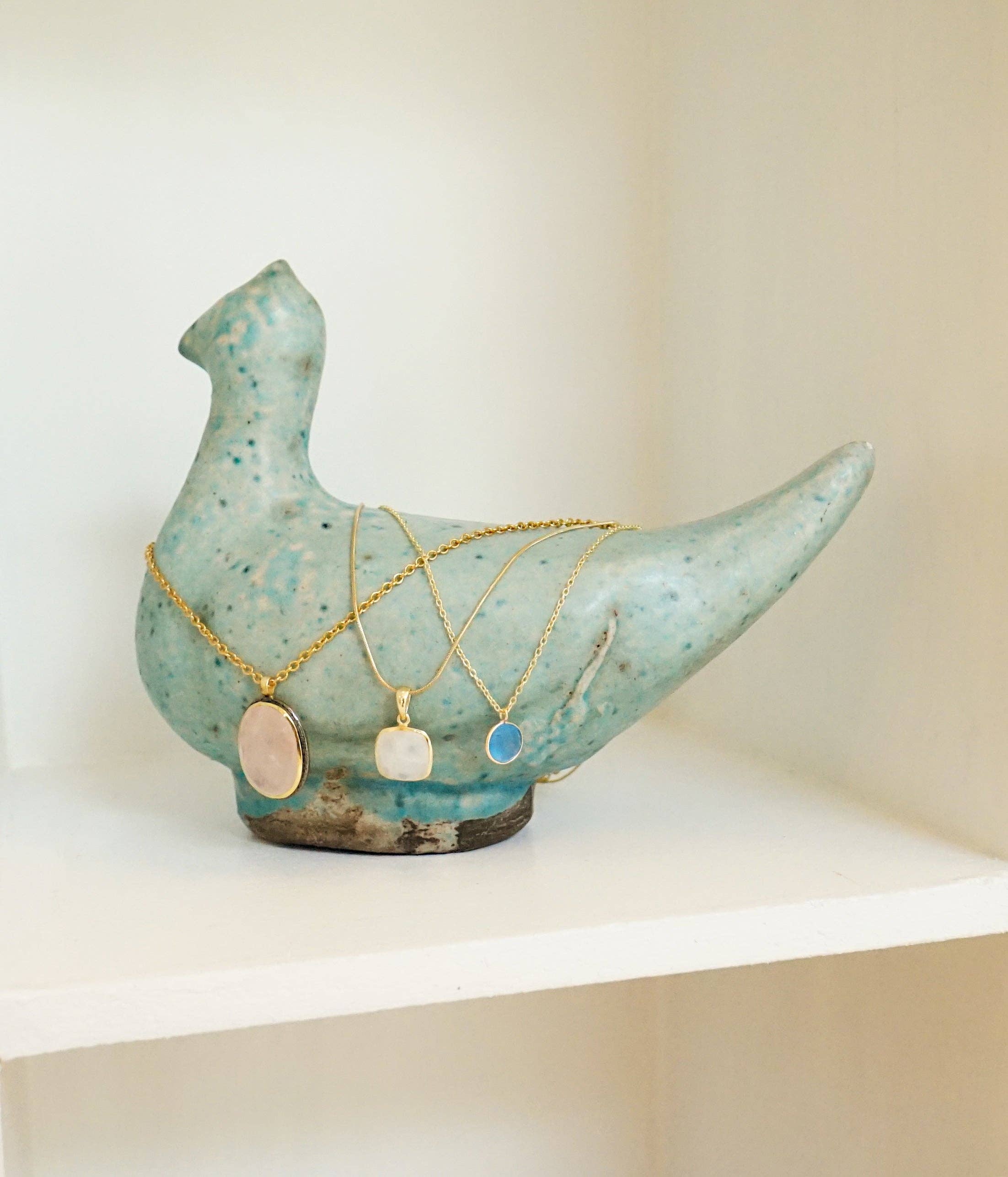 Maral Kunst - Vente Figurine décorative - Oiseau turquoise en céramique fait main iranien1