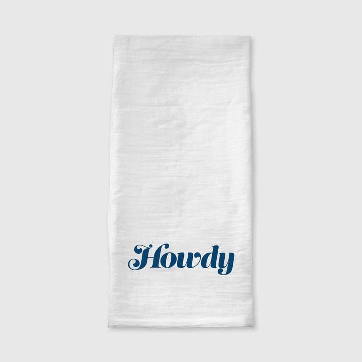 Howdy Dish Towel for wholesale by Made in Texas Co.