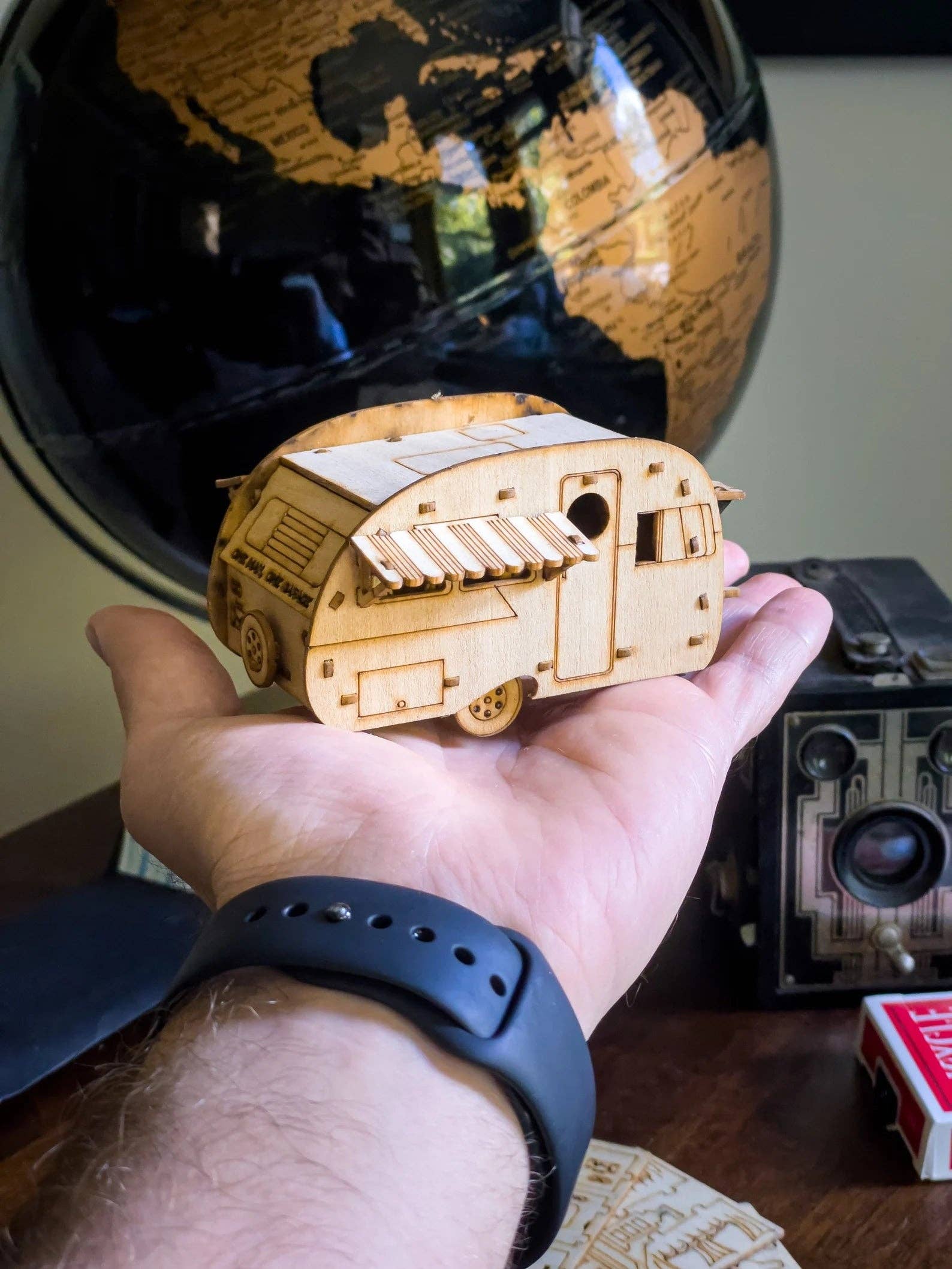 One Man One Garage - Wholesale Bird House - Vintage Camper Bird House Scale model playset you can build and use! Bring back the love of travel!11